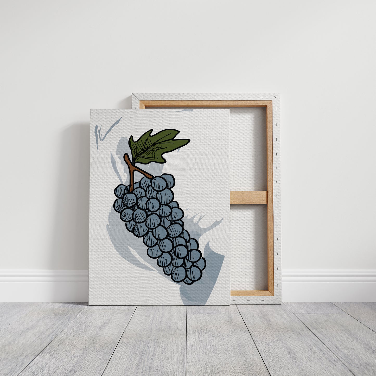 Vineyard Sketches In Steel Blue