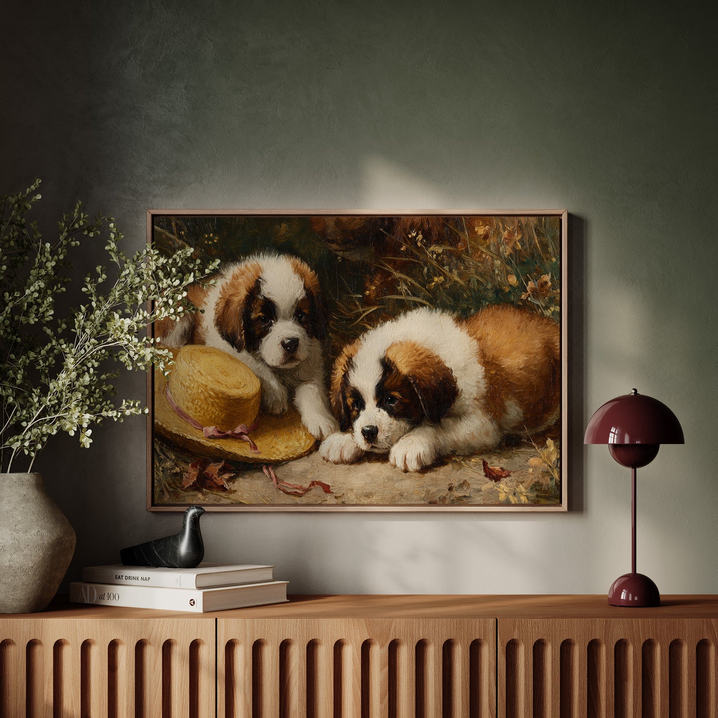 Summer Puppies Find Straw Hat Adventure