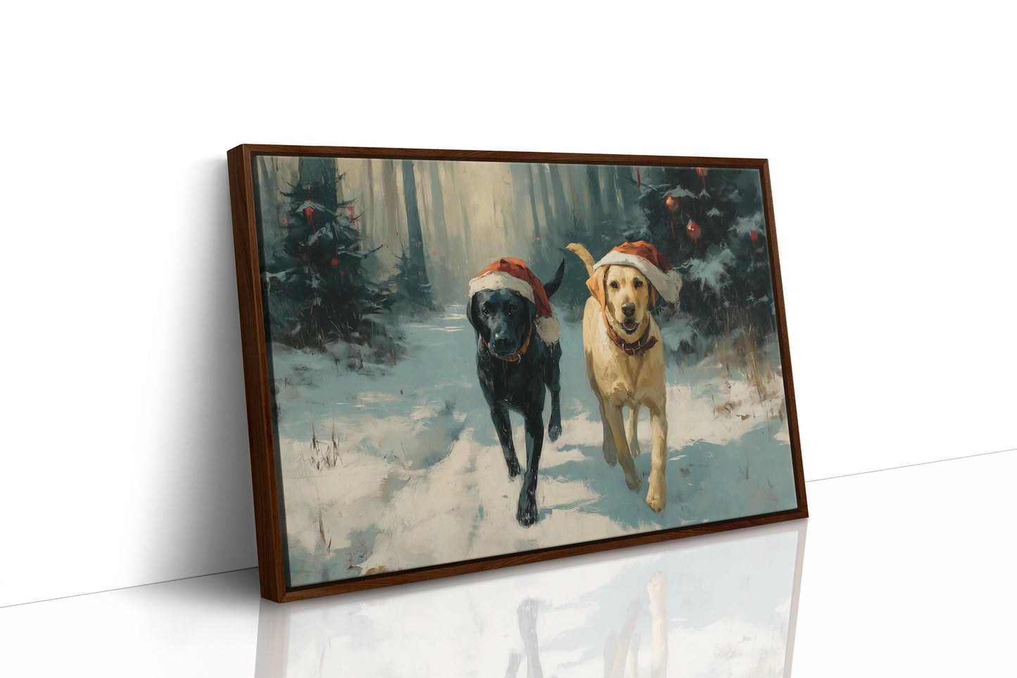 Winter Companions Share Forest Adventures