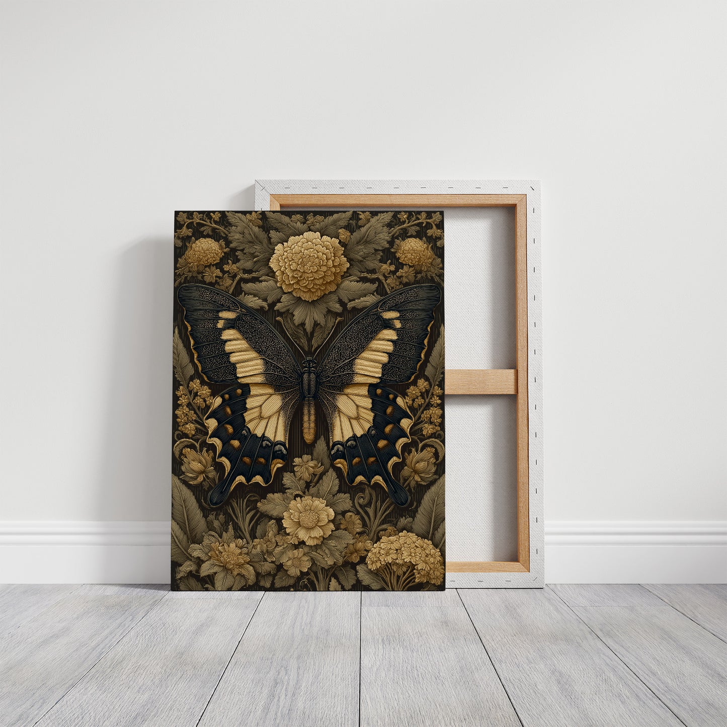 Black Wings Edged in Gold