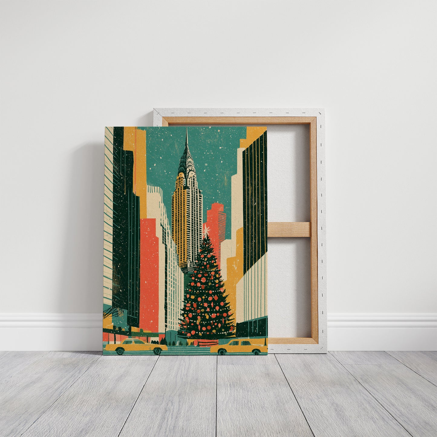 NYC Skyline Christmas Glow