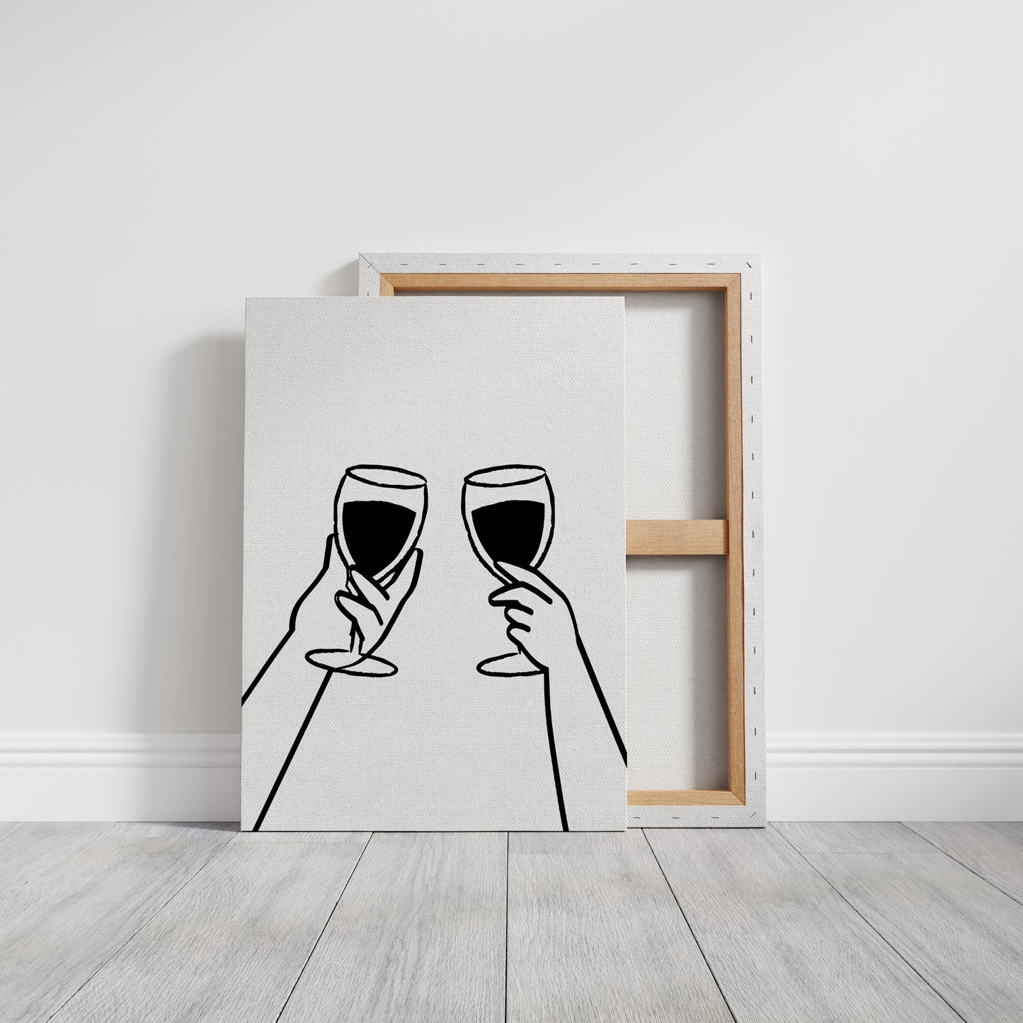 Wine Glasses Toast Silent Promises