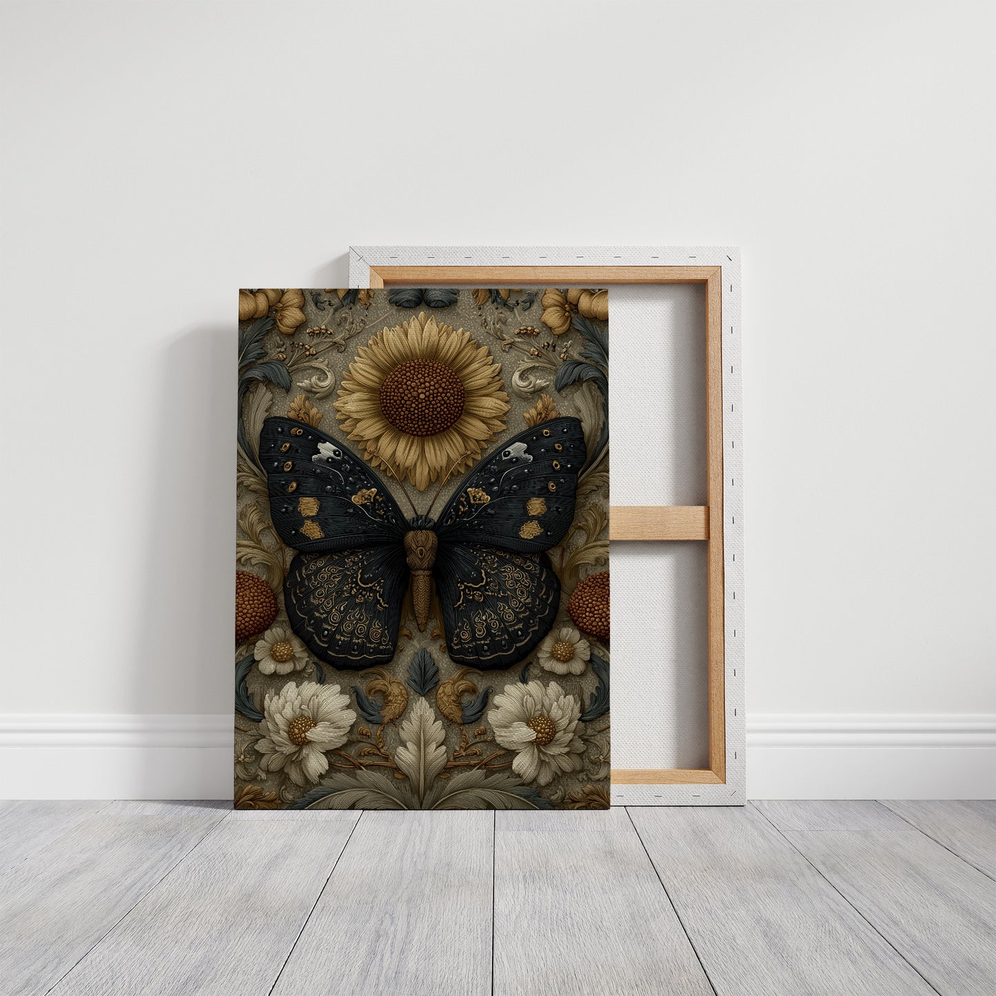 Dark Wings on a Golden Garden