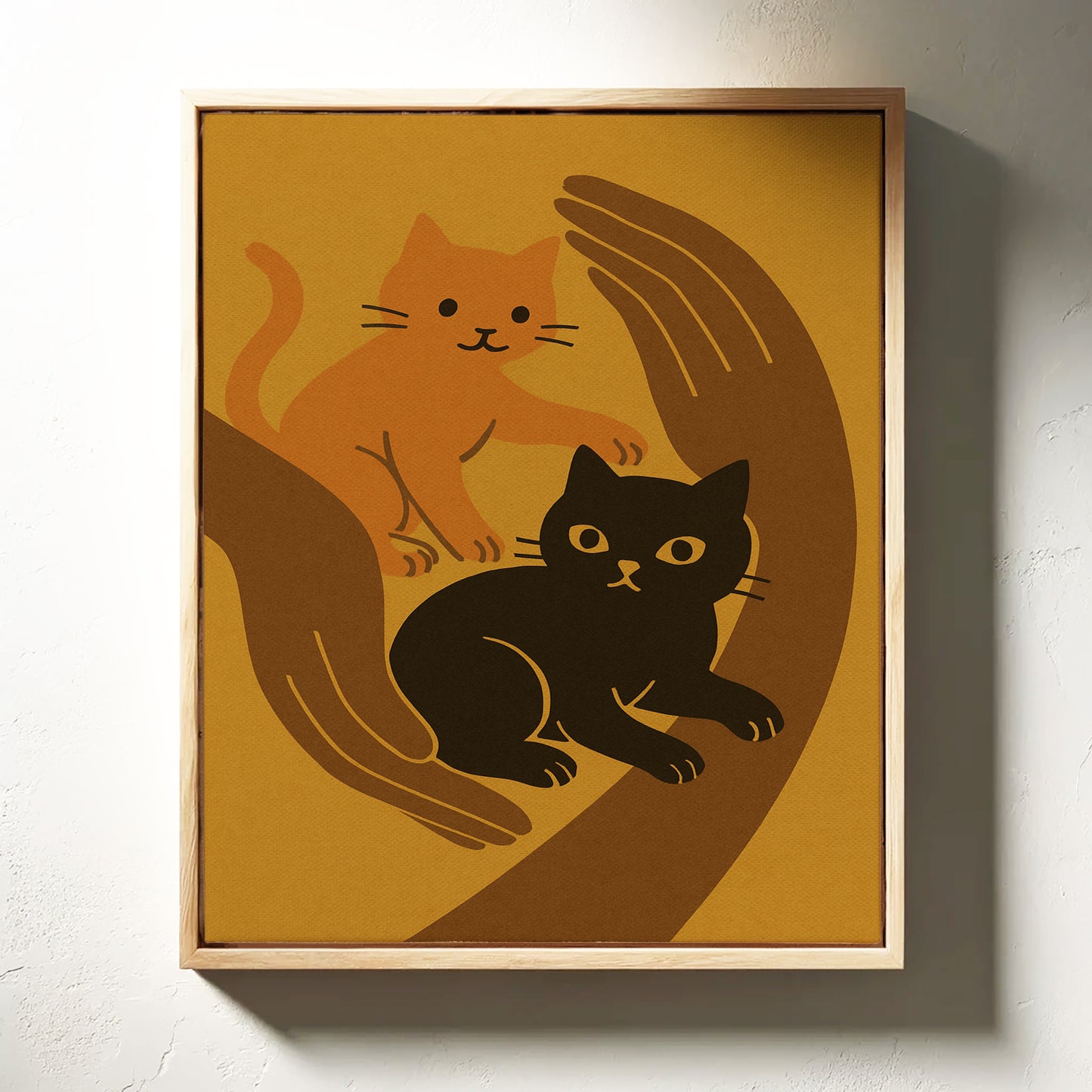 Safe Paws Warm Hearts Cat Print