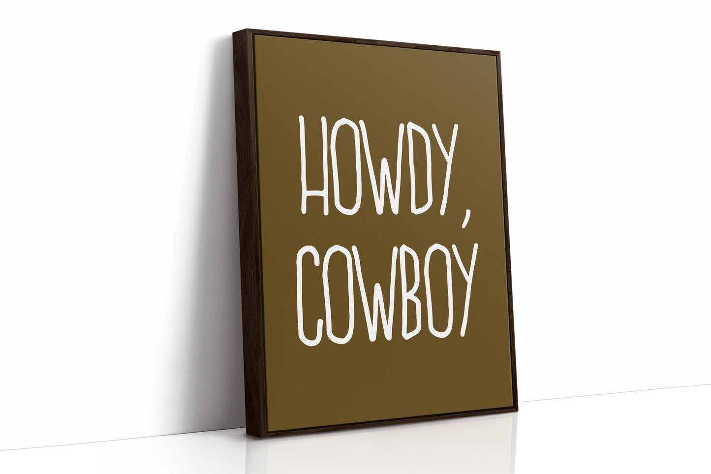 Howdy Cowboy Rustic Wall Art