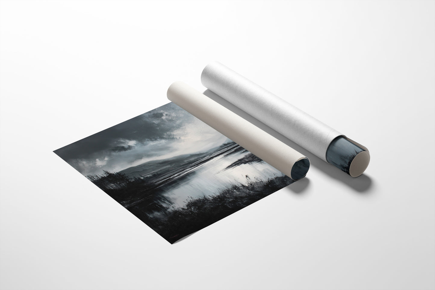 Quiet Valley Beneath Storm Clouds