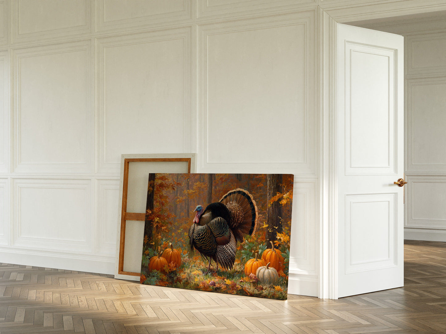 Autumn's Pride Among Pumpkin Fields