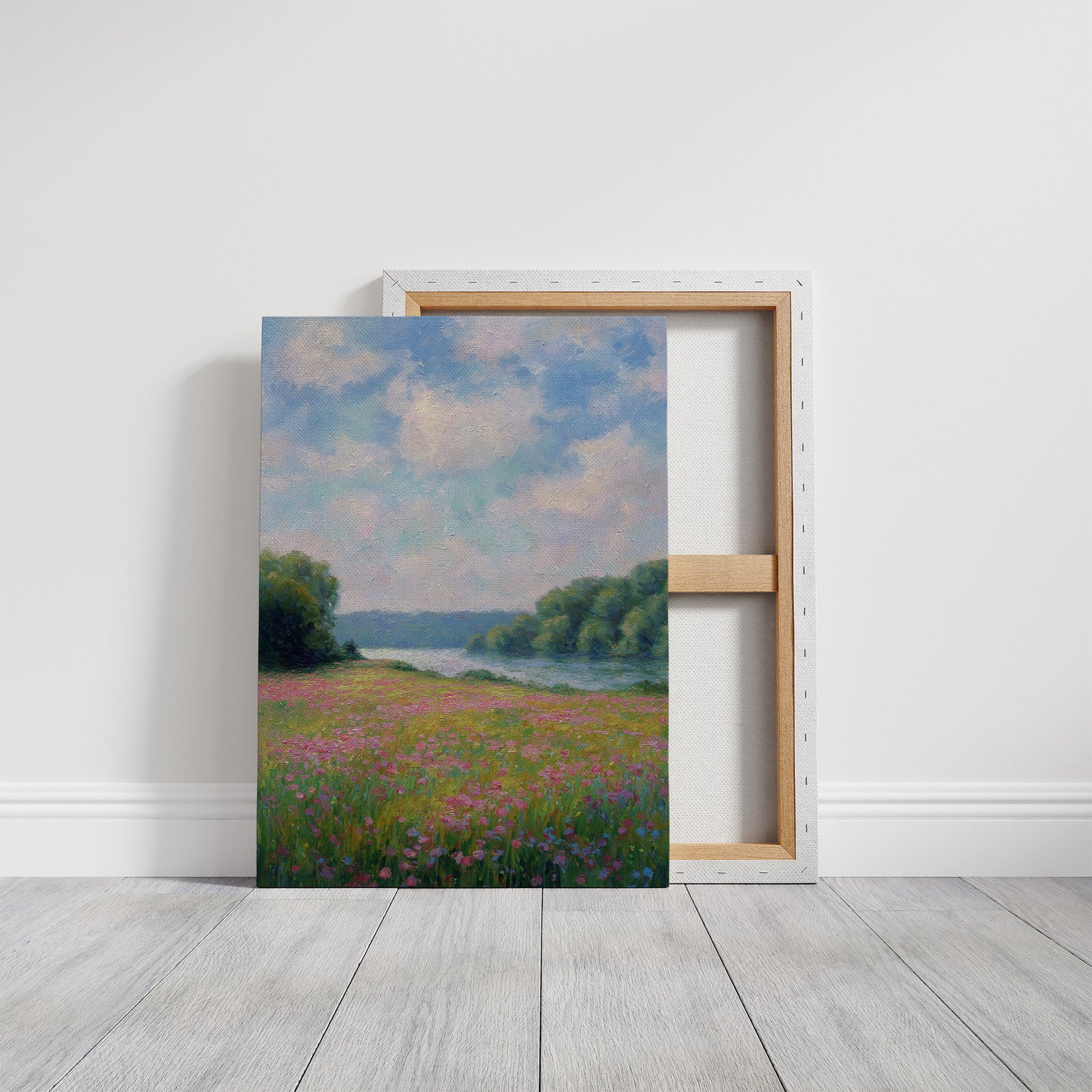 Wildflowers Drift Toward Distant Shore