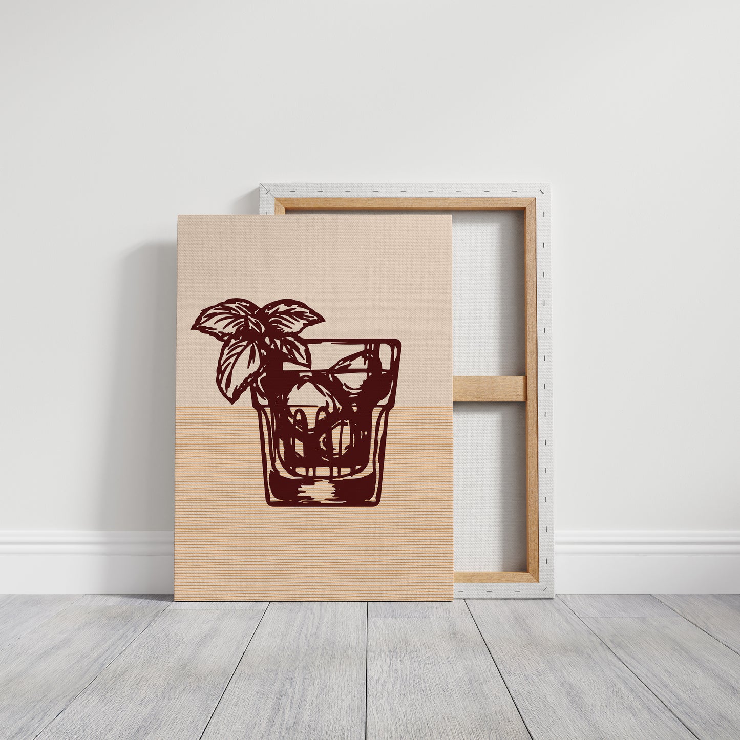 Mint Leaves Dance Above Bourbon