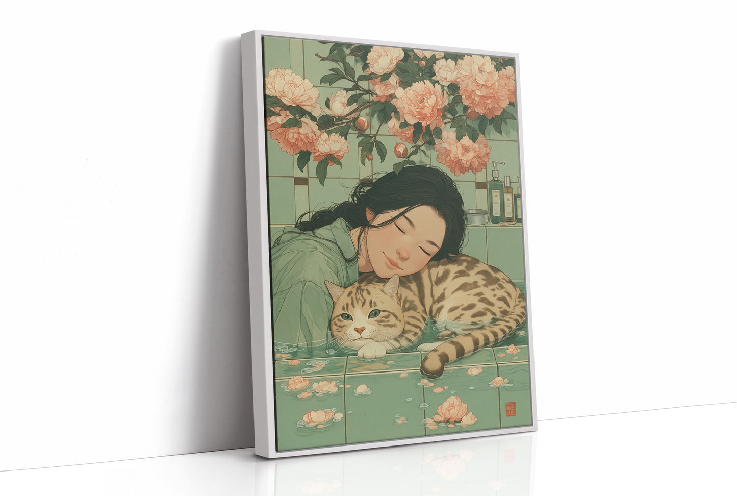 Peach Blossoms Guard Afternoon Dreams