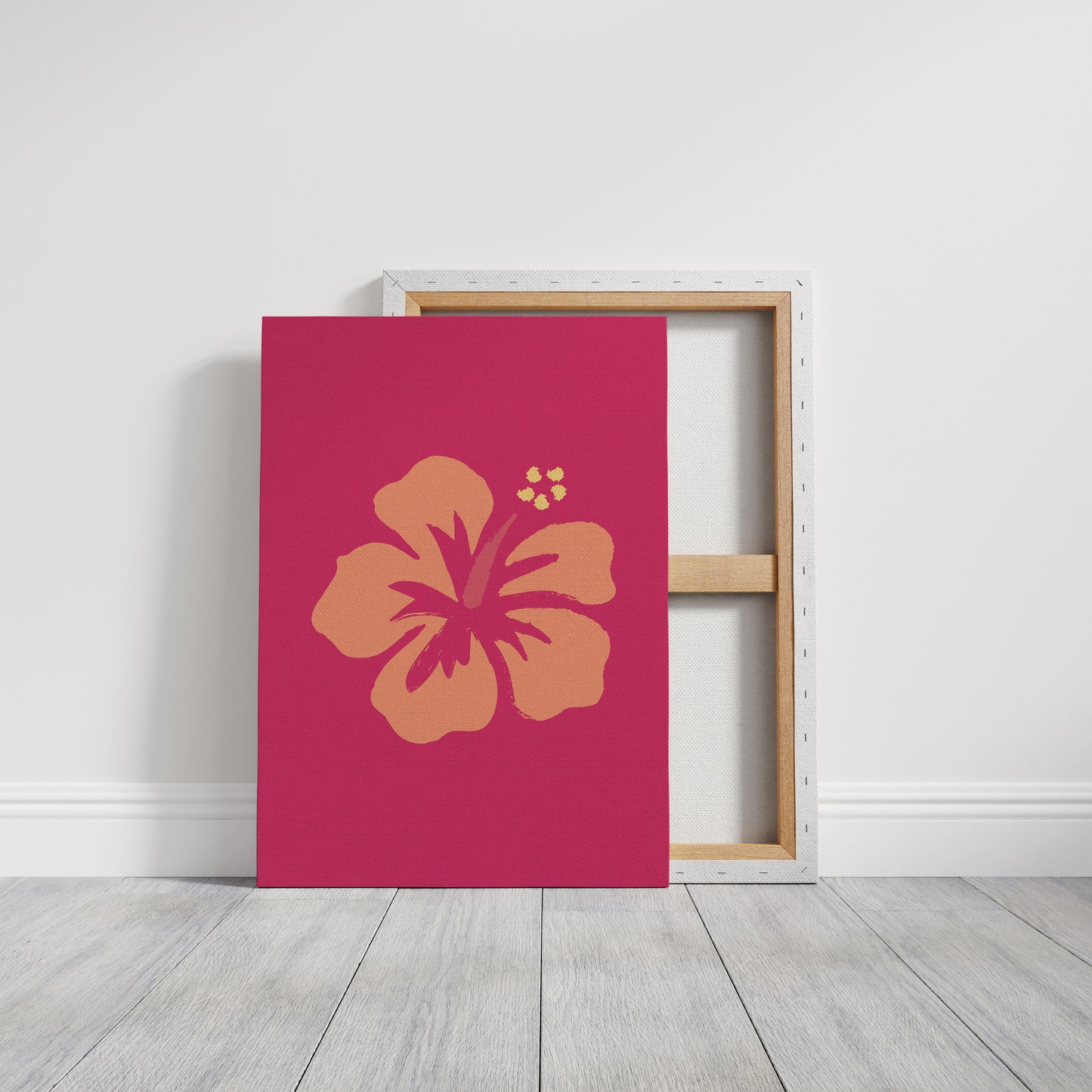 Coral Petals Dance Through Fuchsia