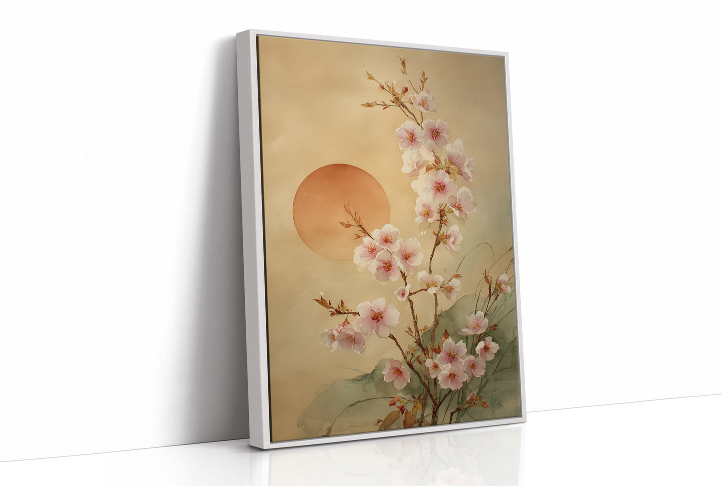 Cherry Blossoms Dance With Setting Sun