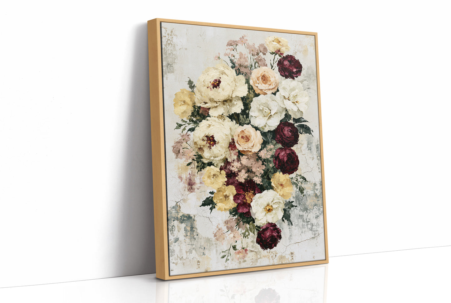 Bouquet on Weathered Stone