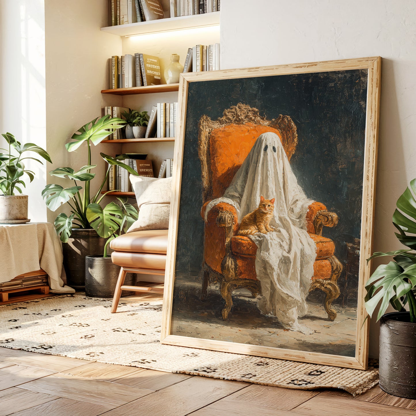 The Guardian in White Drapes