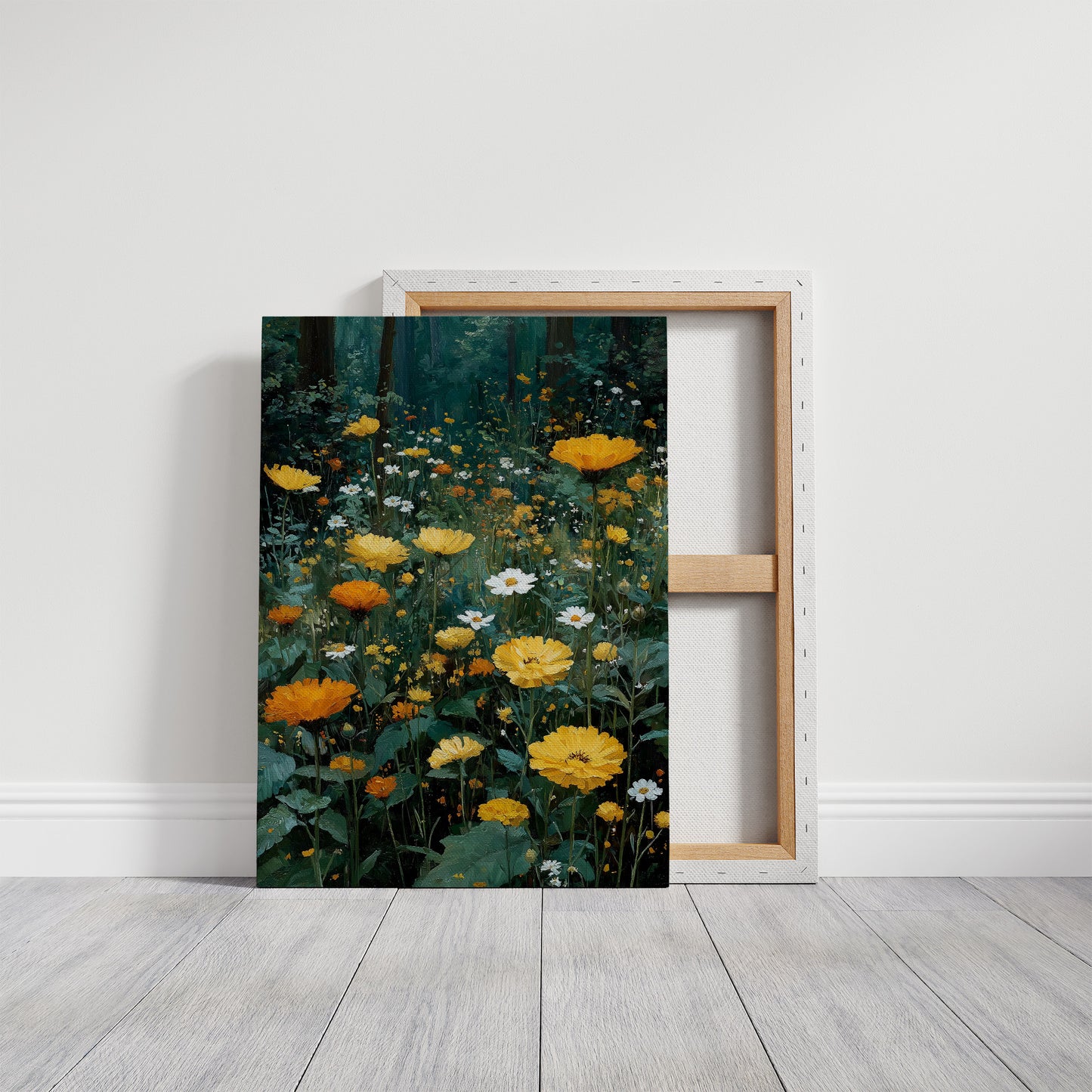 Marigolds at the Edge of the Forest