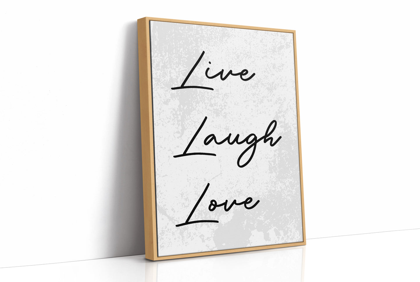Live Laugh Love Minimalist Script Quote Print