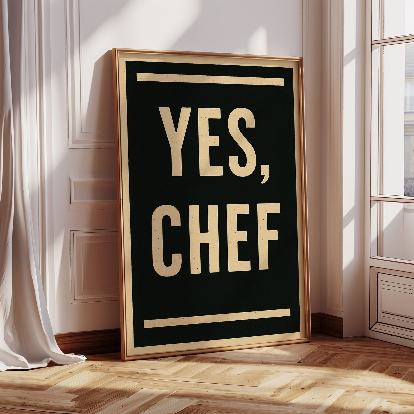 Yes Chef Kitchen Command Print