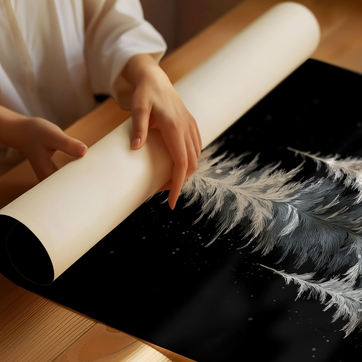 Moonlit Pines Paint Winter's Story