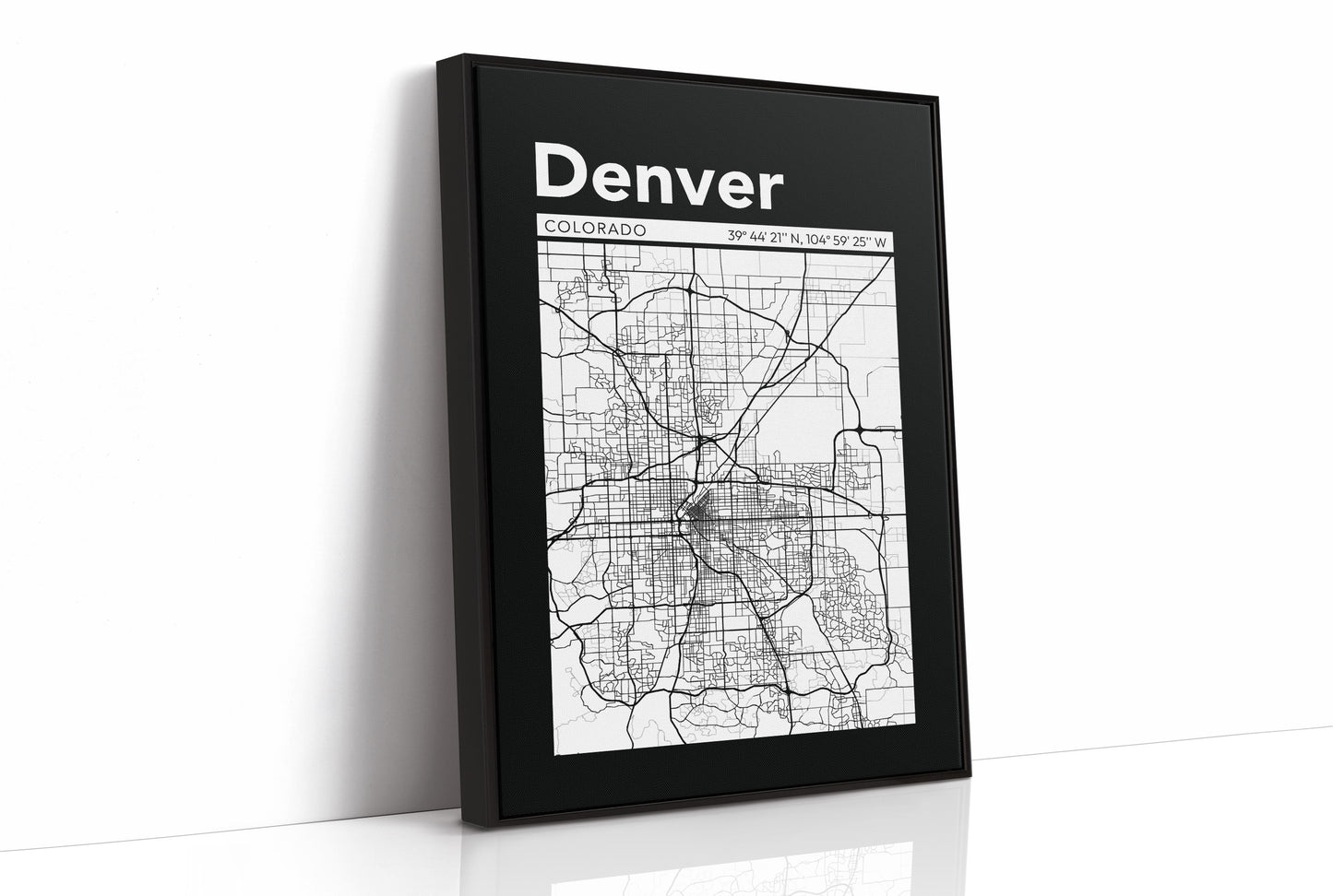 Denver, Mapped in Black