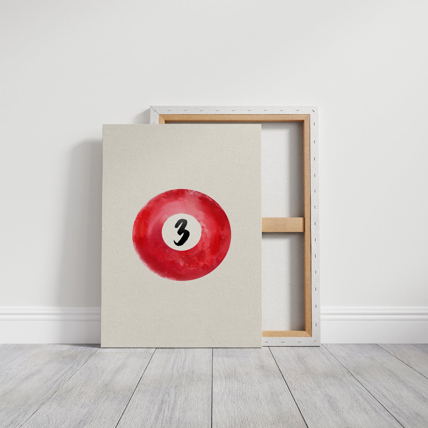 Lucky Number Three Glows Ruby