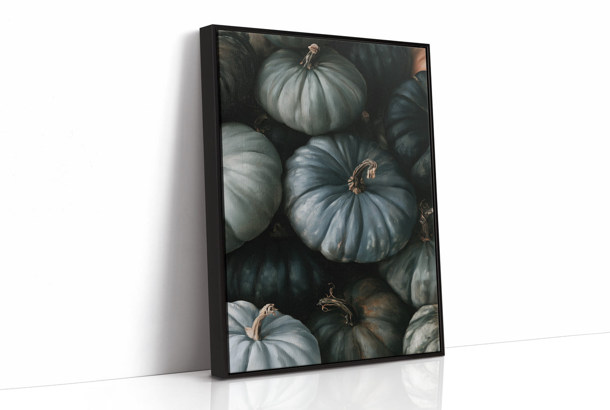 Feeling A Little Blue kin, print in a black frame
