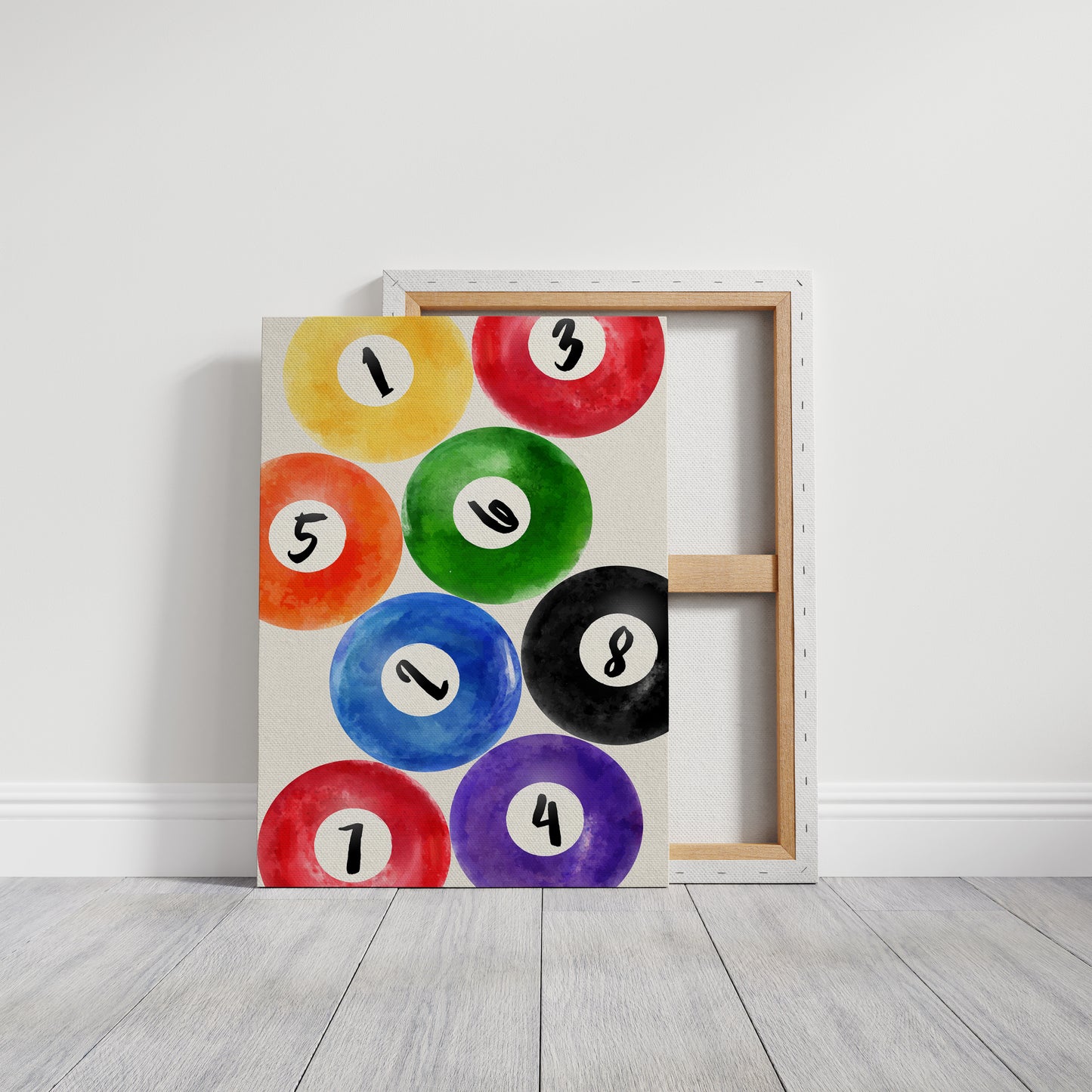 Lucky Numbers Dance In Watercolor