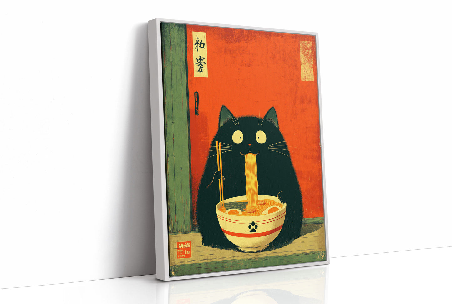 Midnight Ramen With Curious Cat