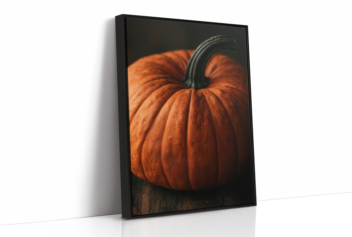 Speckled, Ribbed, And Ready For Its Portrait, print in a black frame