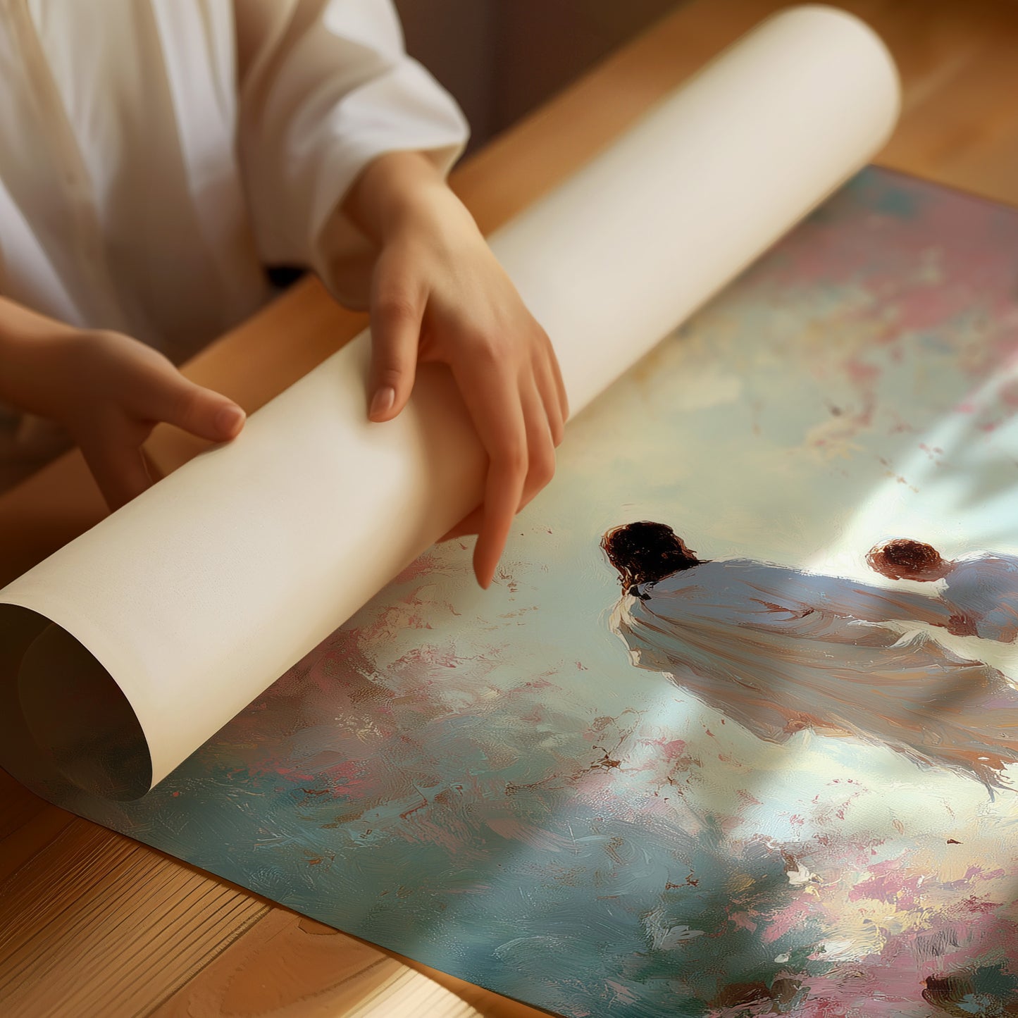Ethereal Journey Through Blossom Light