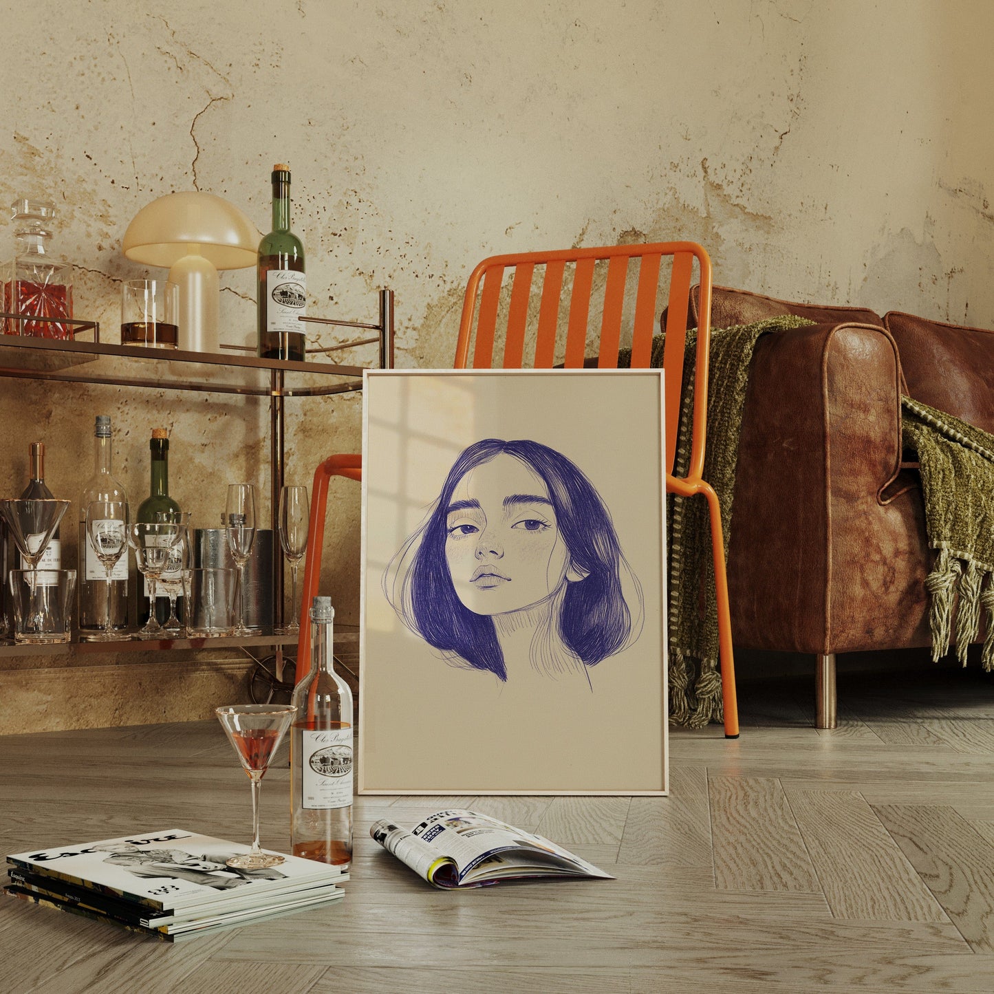 Indigo Lines Tell Silent Stories