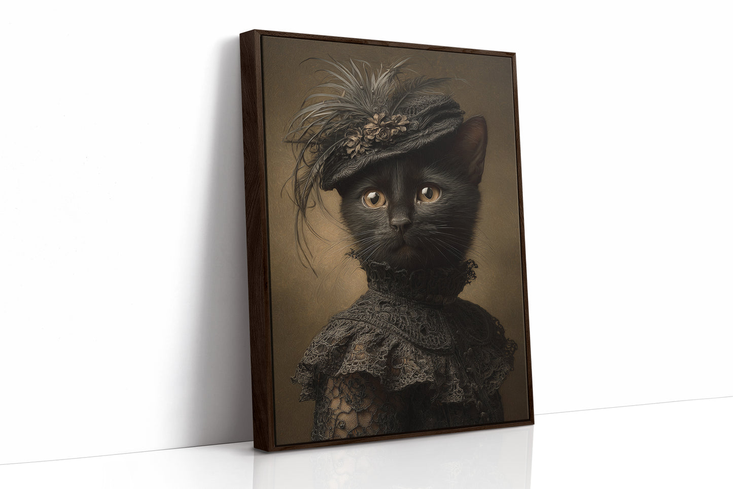 Regal Feline in Victorian Attire