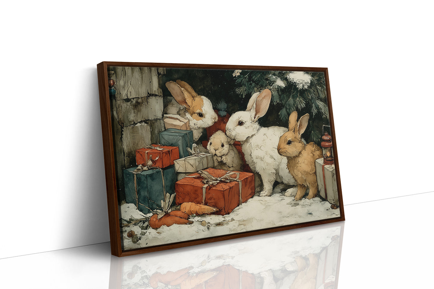 Bunnies Under the Tree