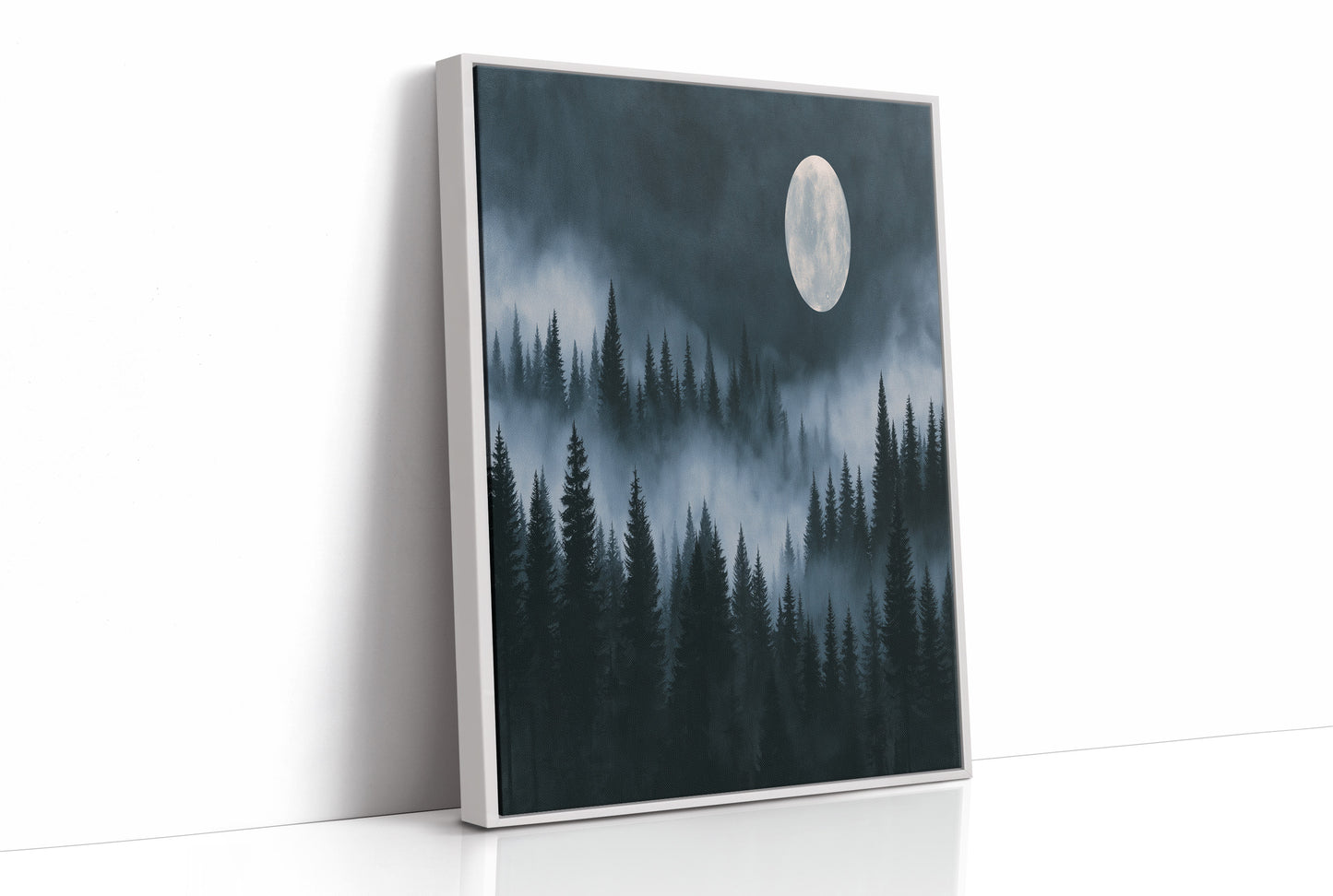 Moonrise Over the Pines