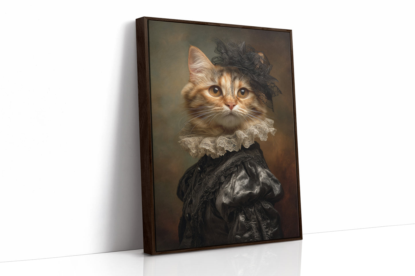 Regal Feline in Victorian Attire