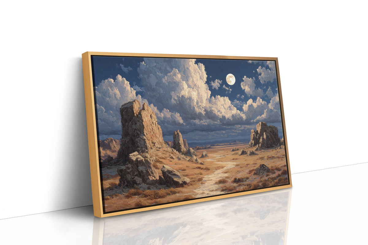 Hoodoos Hold a Moonlit Standoff