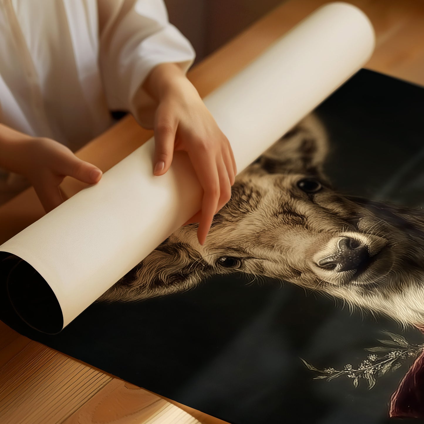 Noble Stag Brings Winter's Grace