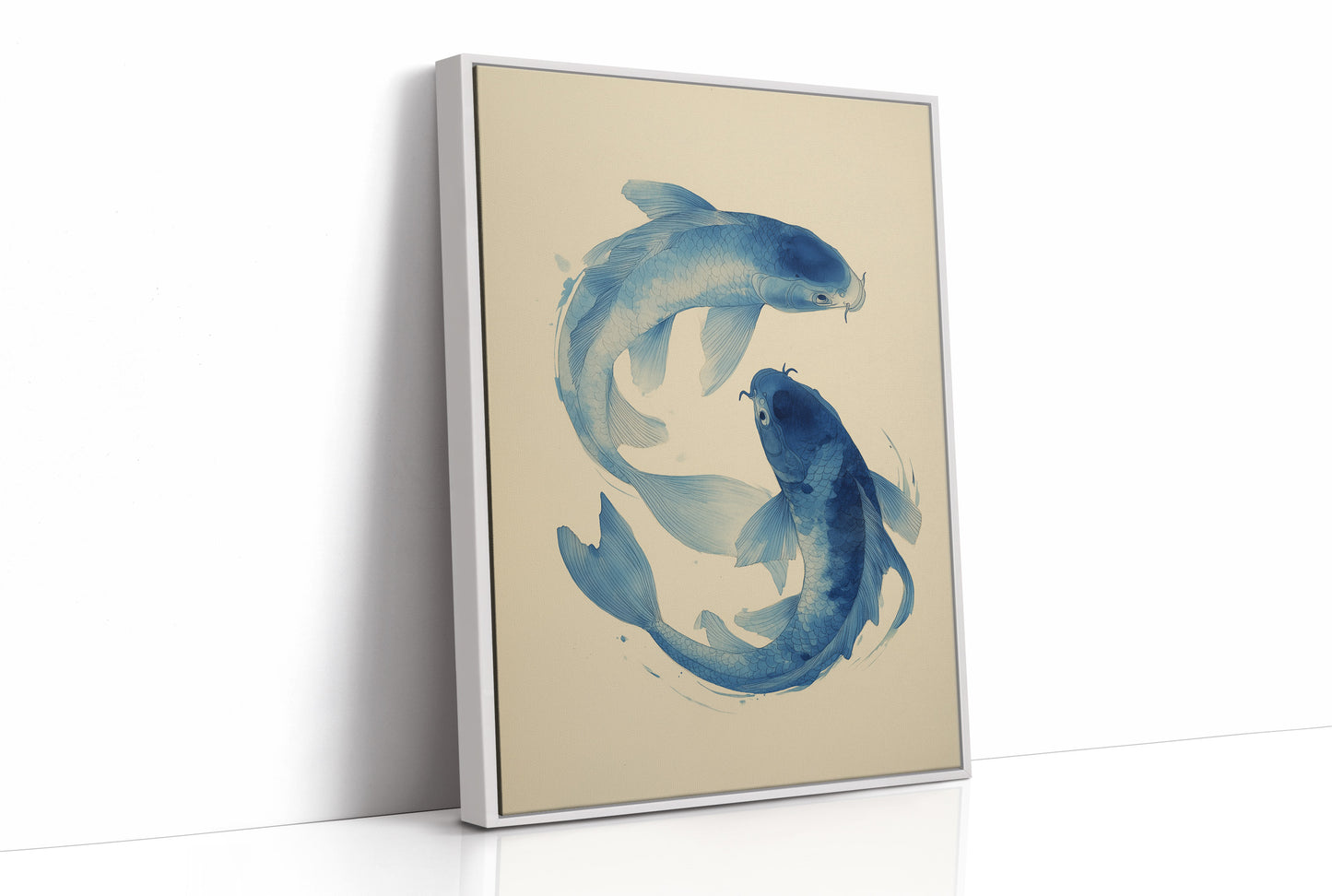 Blue Koi Dance Ancient Waters