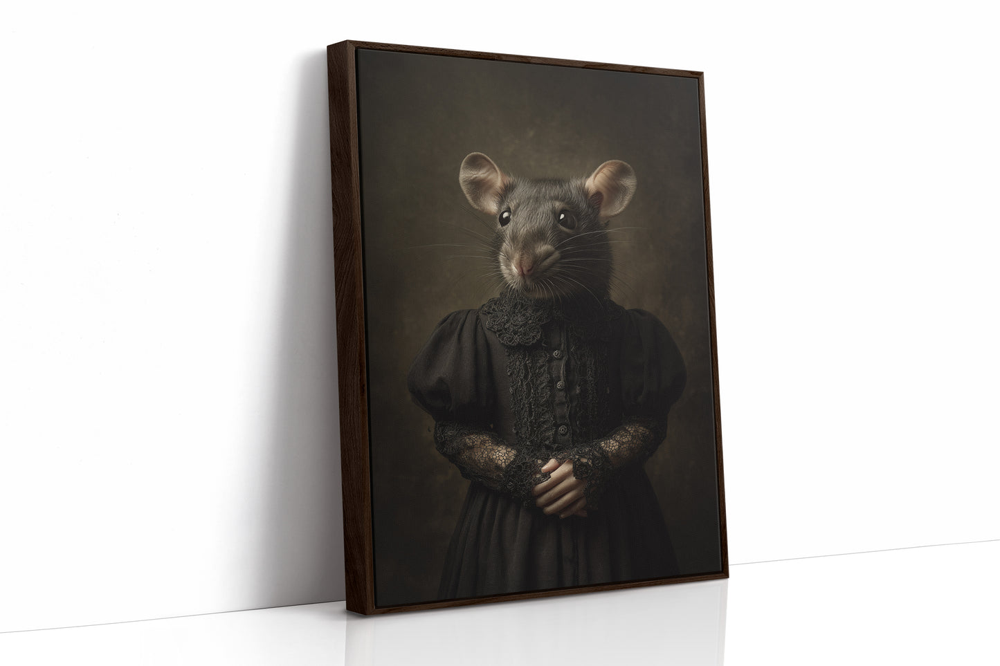 Elegant Rodent in Victorian Attire