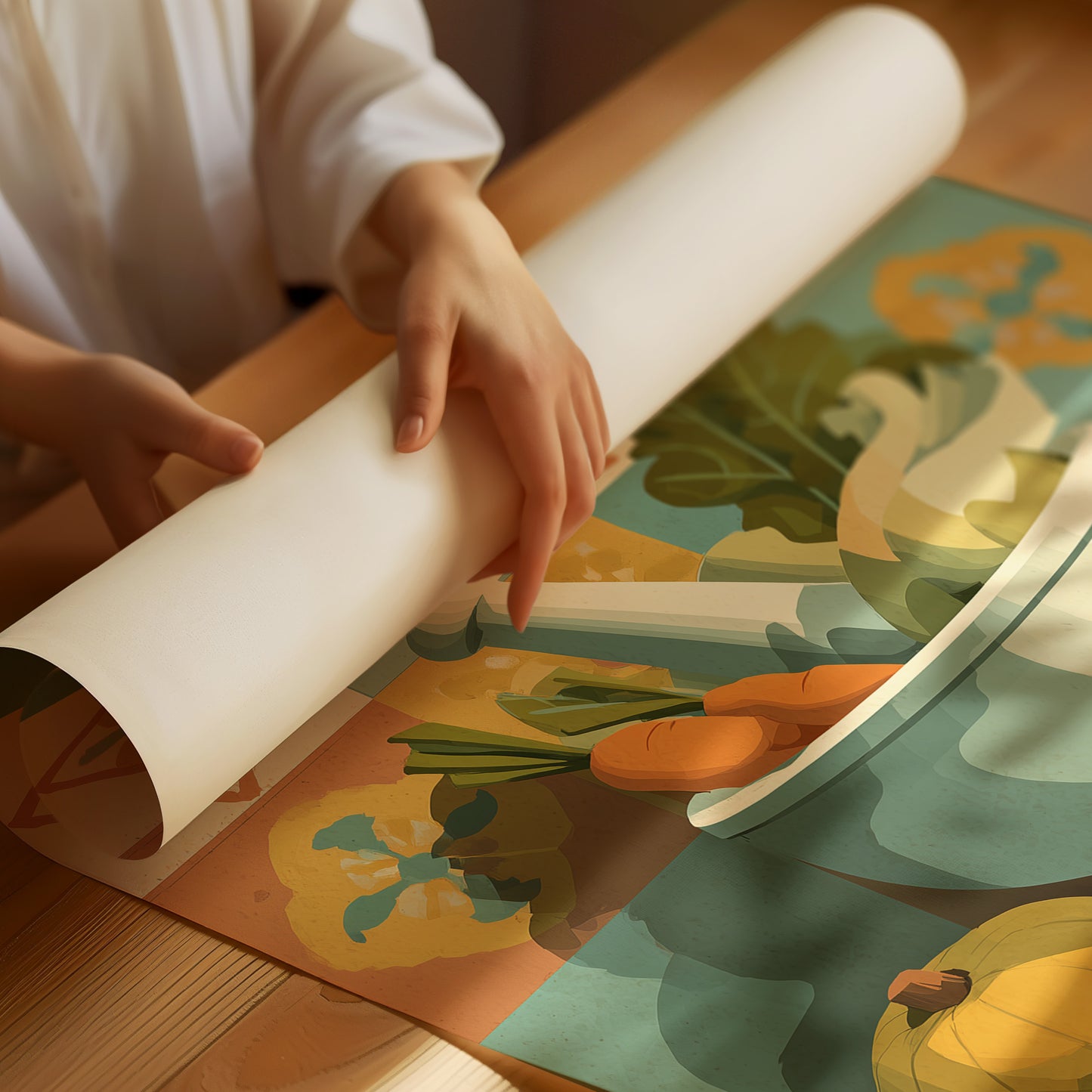 Garden Harvest In Grandmother's Bowl