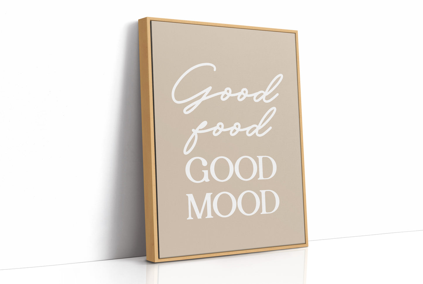 Good Food Good Mood Kitchen Quote