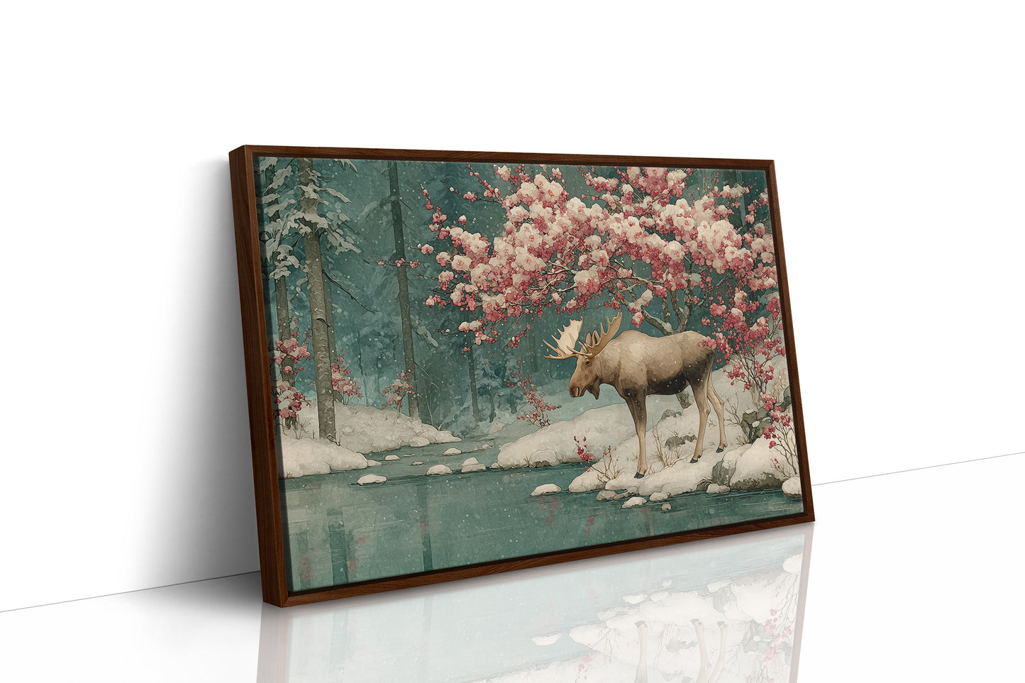 Moose Beneath the Blossoms