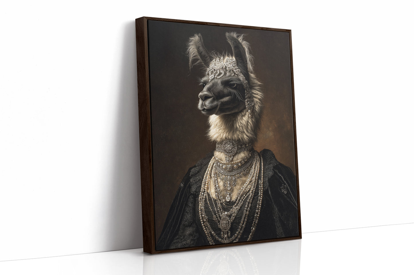 Regal Llama Adorned in Jewels