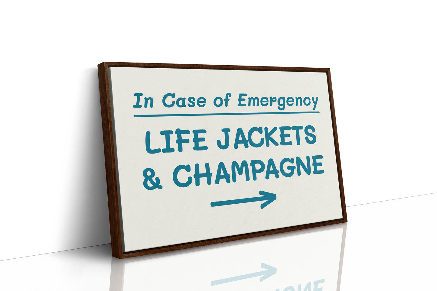 Life Jackets & Champagne, Teal