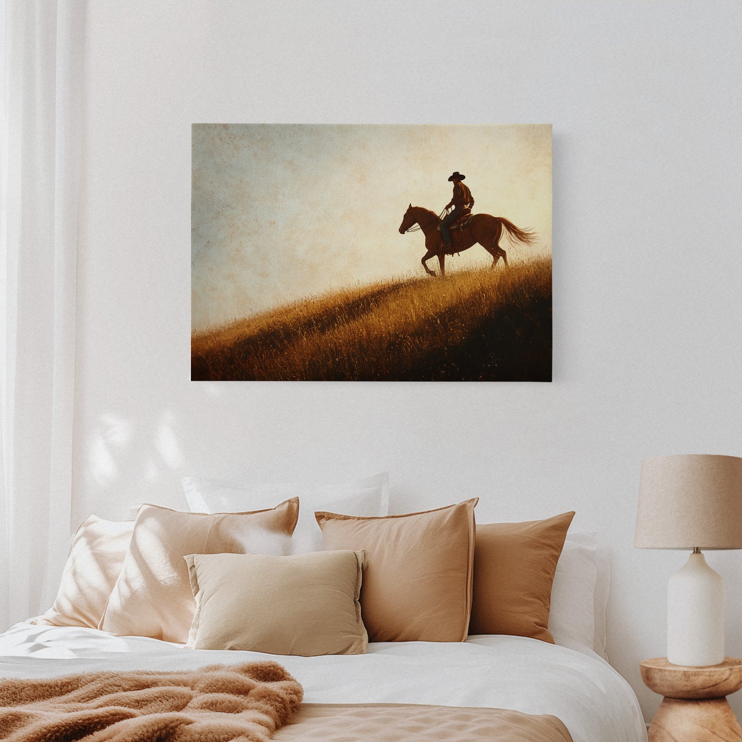 Sunset Ride on Prairie Hill