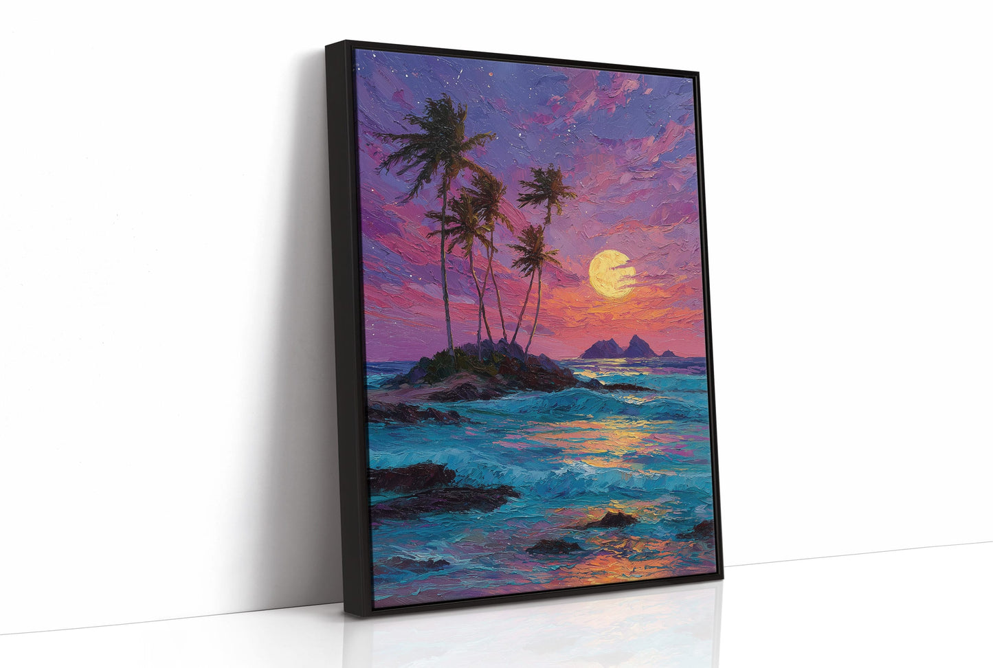 Moonrise Over the Tiny Island
