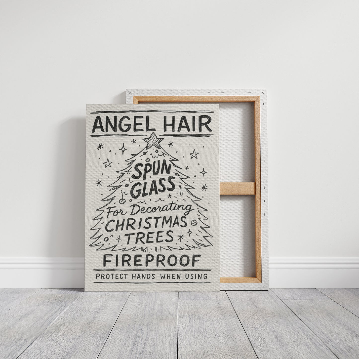 Vintage Holiday Instructions Framed