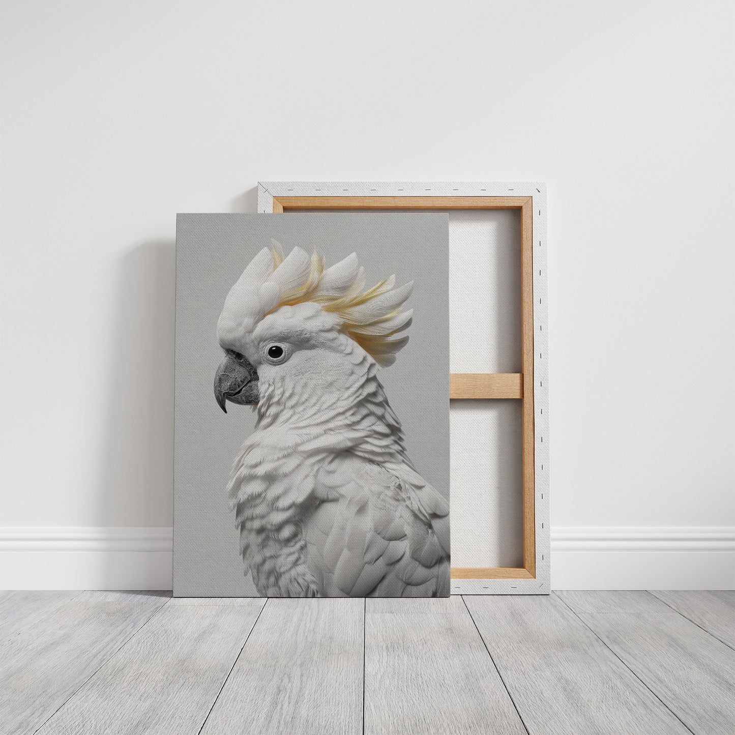 Alabaster Majesty: Portrait of a Cockatoo