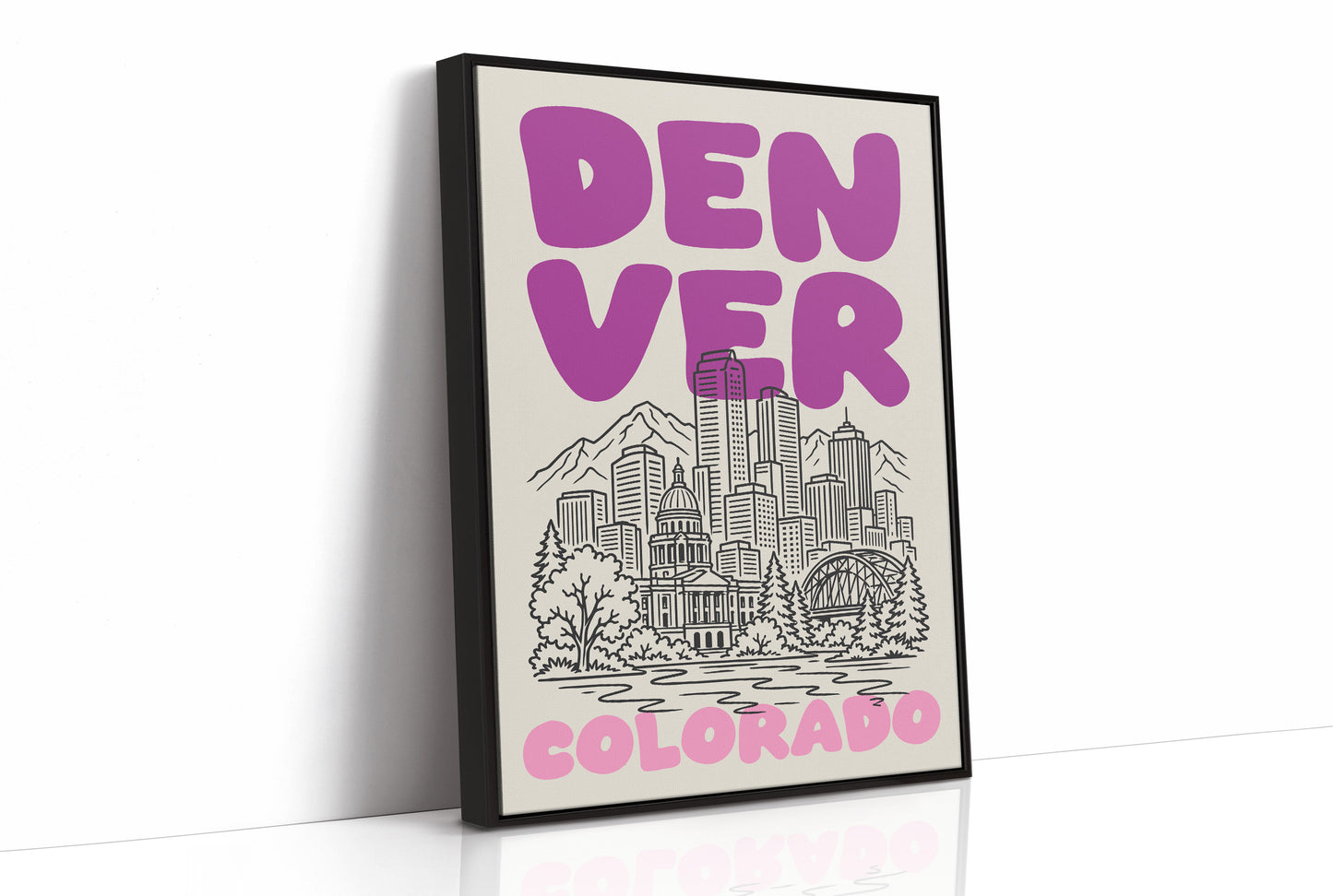 Denver, Bubble Letter Skyline