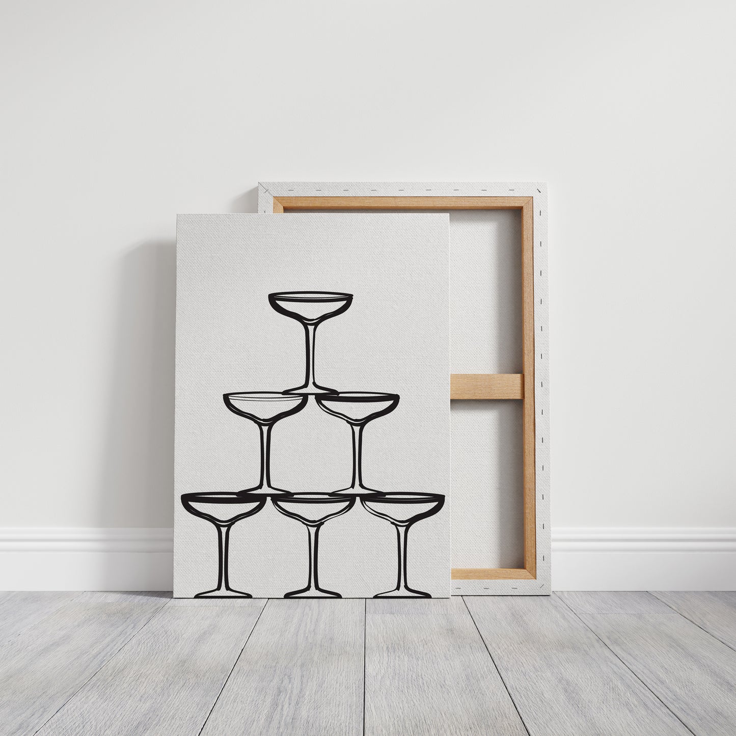 Champagne Tower Draws Midnight Maps