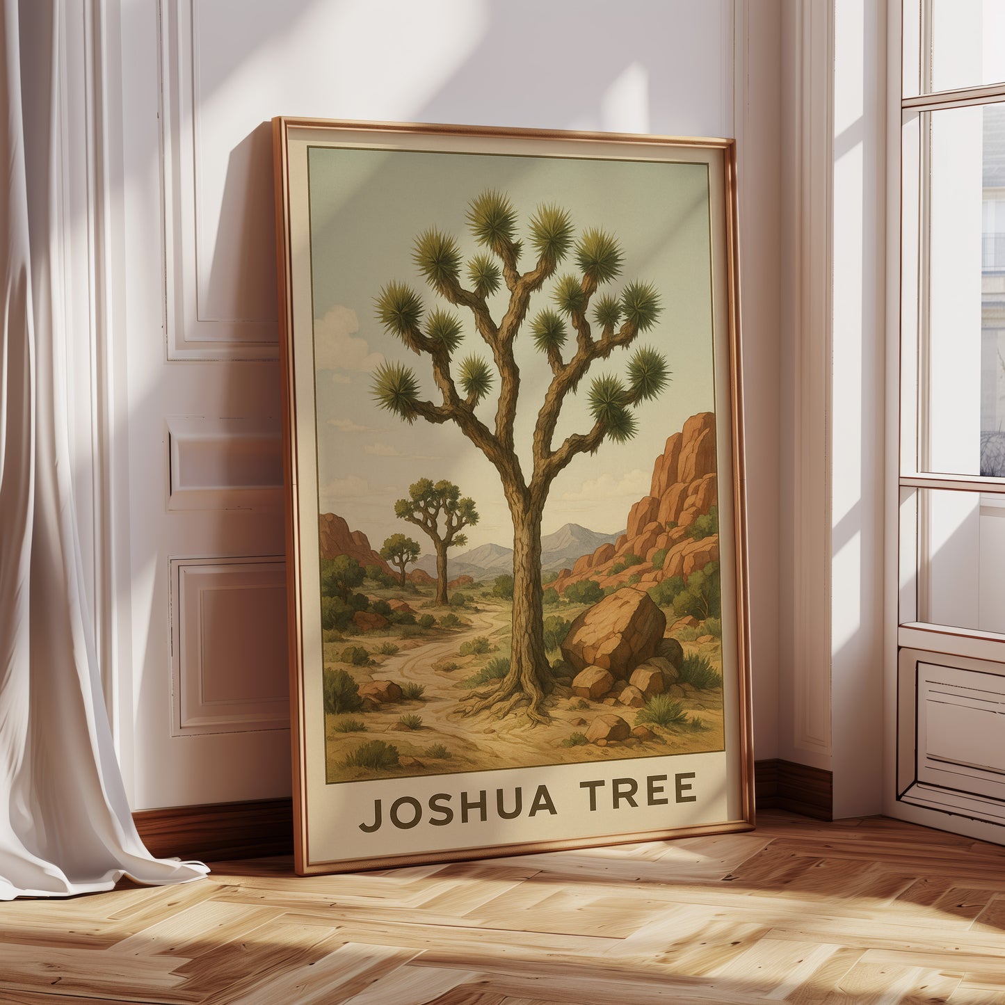 Joshua Tree Desert Landscape Art Print